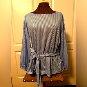 Ladies Ann Taylor Size Medium Striped Shirt